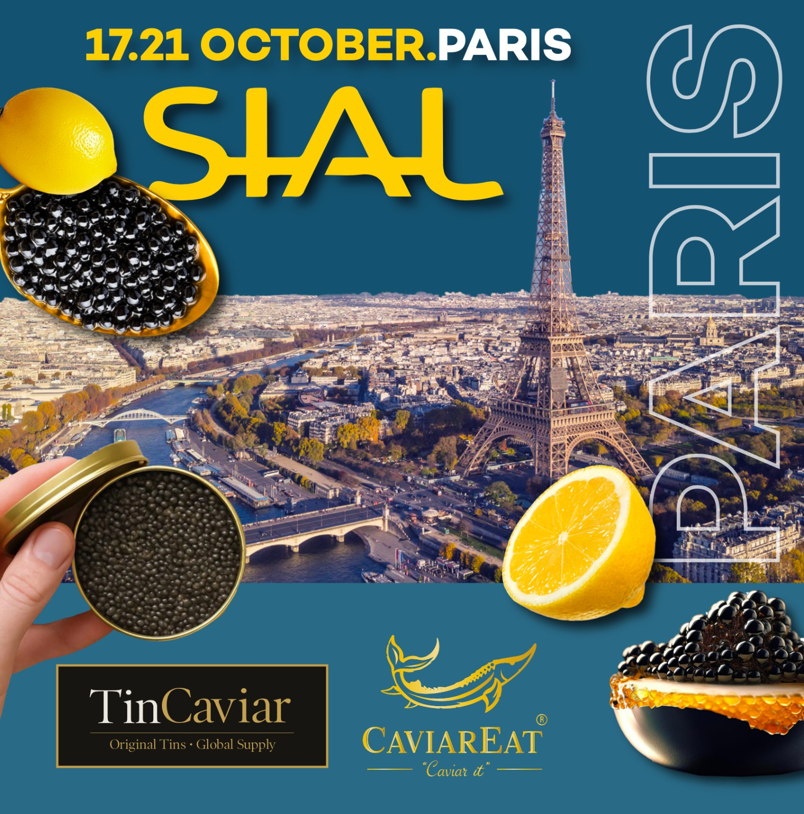 SIAL Paris 2026 con TinCaviar e Caviareat