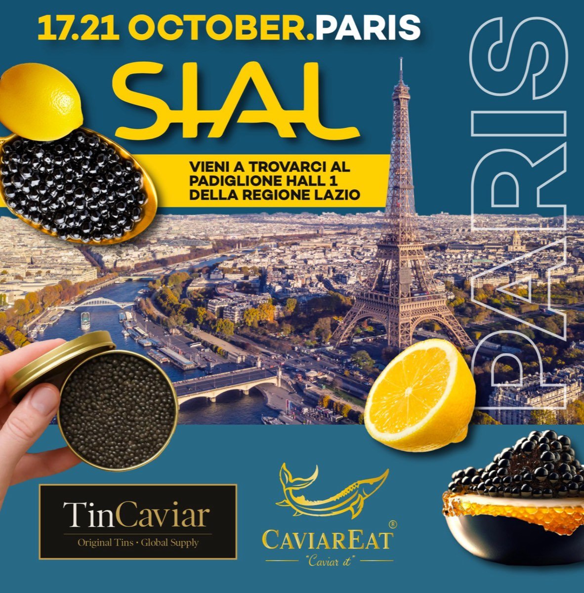 SIAL Paris 2026 con TinCaviar e Caviareat