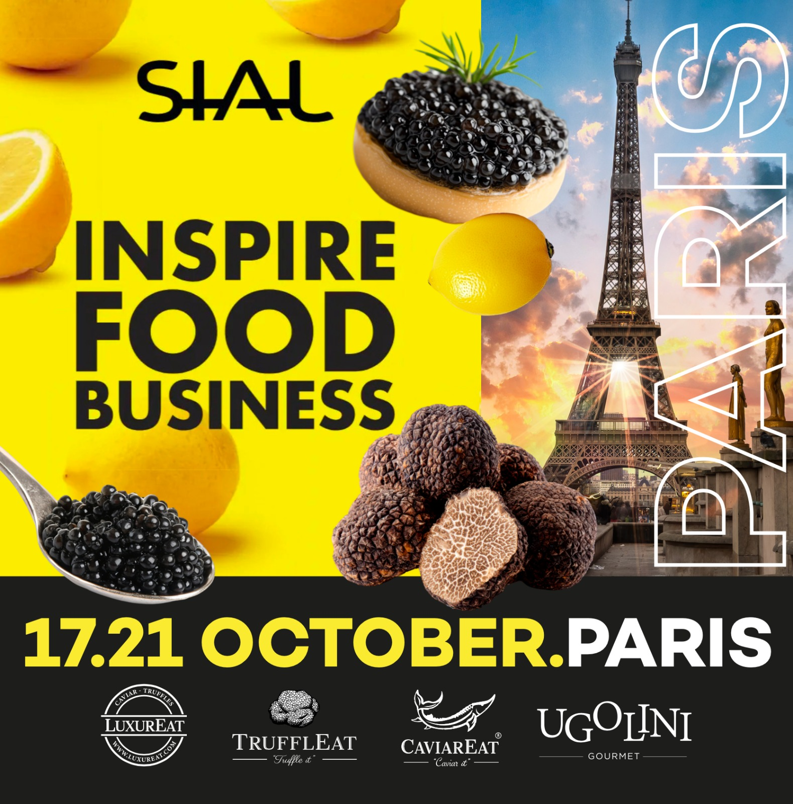 SIAL Paris 2026 con LuxurEat, Truffleat, Caviareat e Ugolini Gourmet