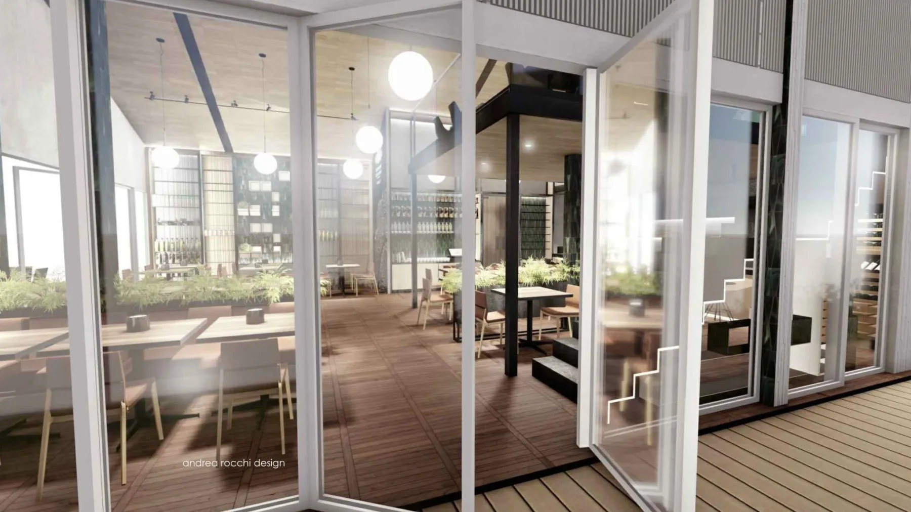 Ingresso di un concept TruffleEat bar e ristorante
