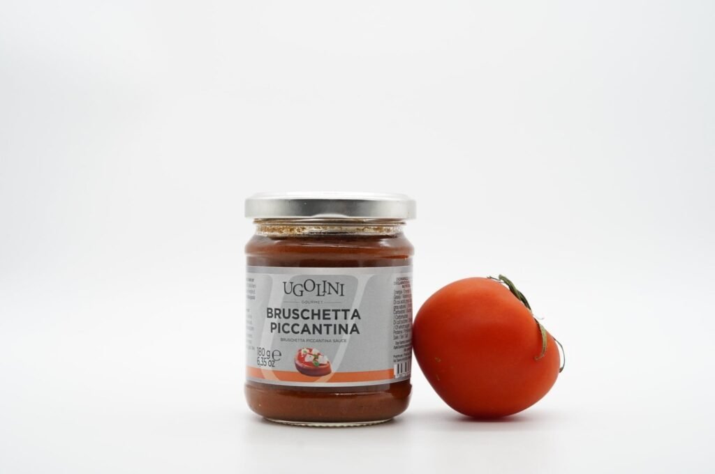 Bruschetta piccantina, salsa di pomodoro piccante senza glutine 180 gr — immagine prodotto 2