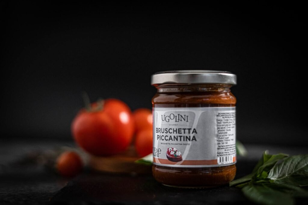 Bruschetta piccantina, salsa di pomodoro piccante senza glutine 180 gr — immagine prodotto 4