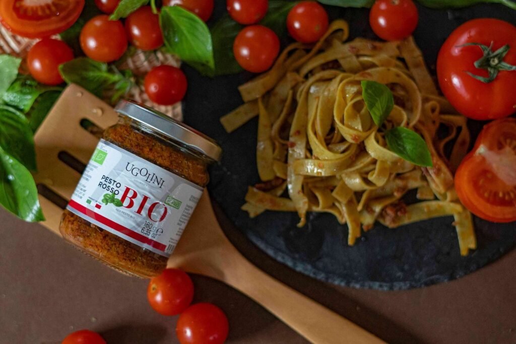 Pesto rosso bio senza glutine 180 gr — immagine prodotto 8