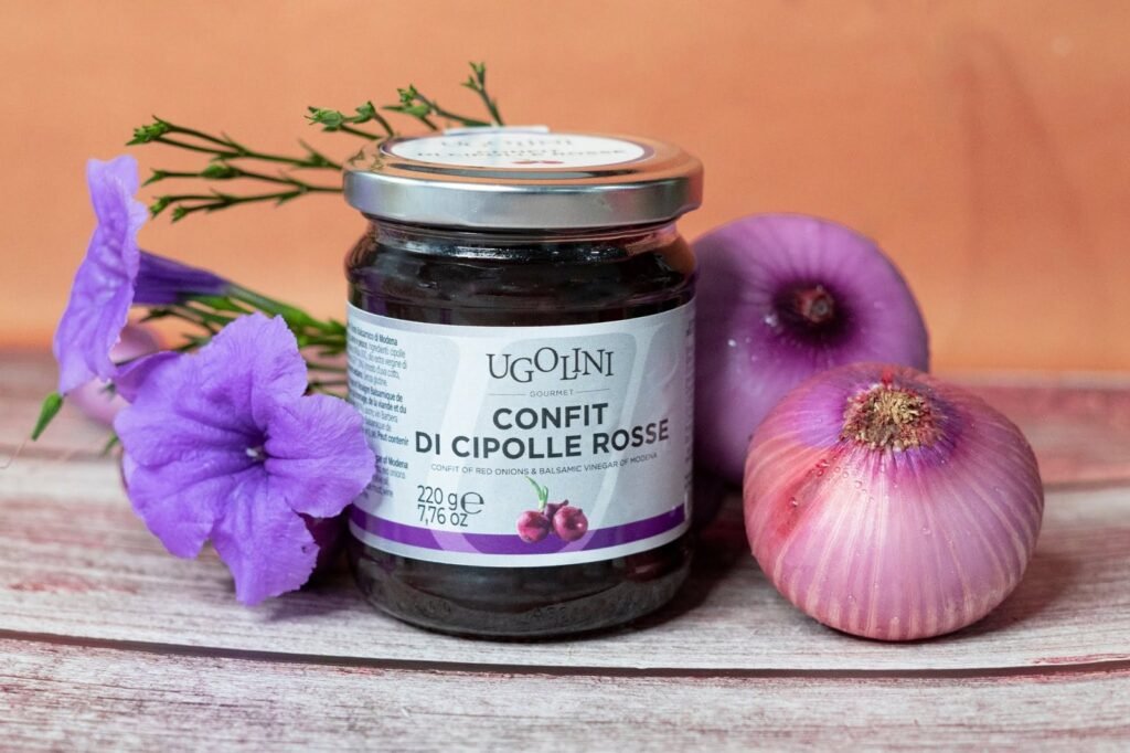 Confit di cipolle rosse all’aceto balsamico di Modena IGP senza glutine 220 gr