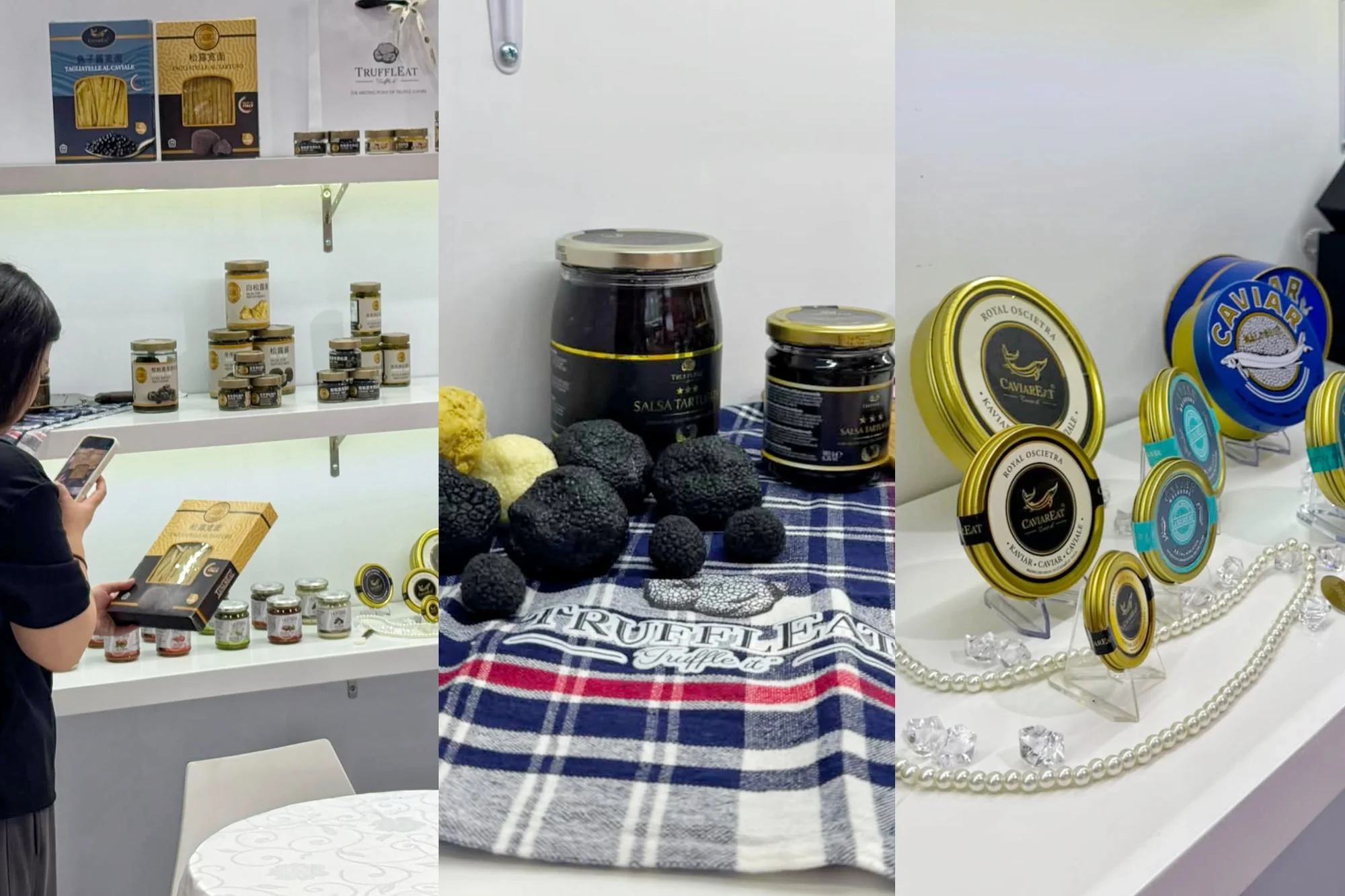 Products from Truffleat, Caviareat, Luxureat and Ugolini